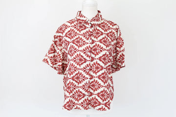 Exact Colour-Block Cropped Short-Sleeve Shirt | Size S | Brand New