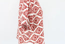 Exact cream, burnt orange and maroon cropped short sleeve shirt - S-3