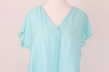 Exact Light Blue V-Neck Blouse | Size 10 | Brand New - 0