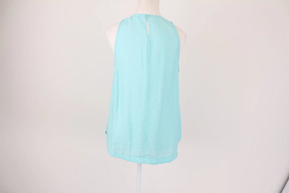Exact bright light blue halter neck blouse - S