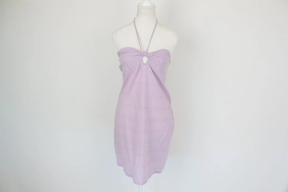 Daisy Street purple boob-tube mini dress - 10