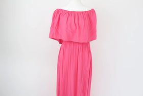 Exact bright pink maxi dress -10