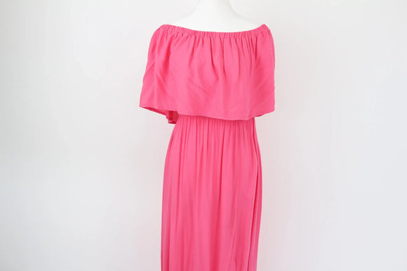 Exact bright pink maxi dress -10