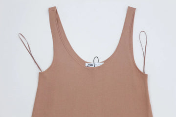 Light Brown Knitted Top – Size M | Brand new - 0