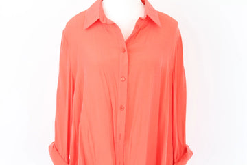 Real Clothing Bright Coral Shirt | Size L | Brand New - 0
