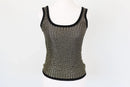 ZARA gold and black knitted blouse - S-1