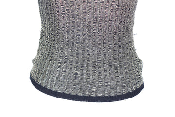 Gold & Black Knitted Blouse – Size S | Thrift Finds - 0
