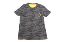 PUMA grey army print t-shirt with yellow details - L-1