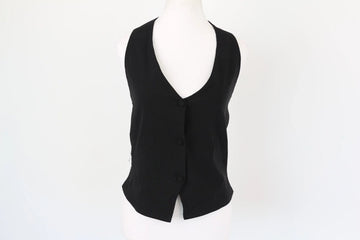 Black Waistcoat Blouse – Size 14 | Brand new