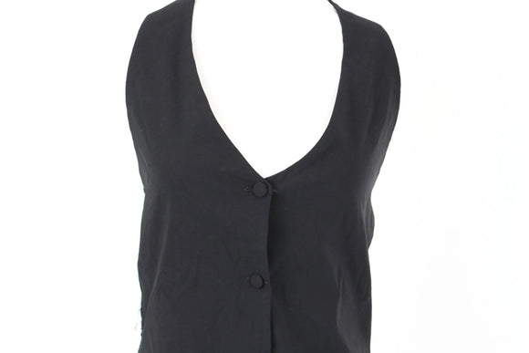 BOOHOO black waistcoat blouse - 14