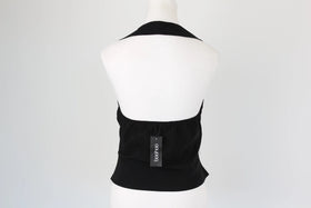 BOOHOO black waistcoat blouse - 14 - 0