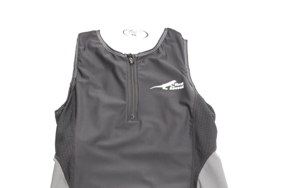 First Ascent race tri vest in black with white details - M