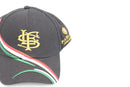 Fabiani black cap with embroidered details-3
