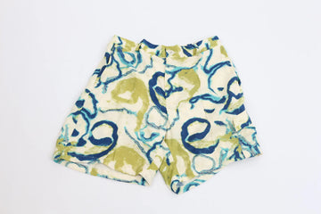 YDE Cream, Green & Blue Colour-Block Shorts | Size L | Brand New - 0