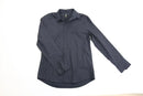 H&M navy shirt with white hollow polka dots - L-1