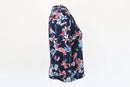 Woolworths navy wrap top with flower print - S-3