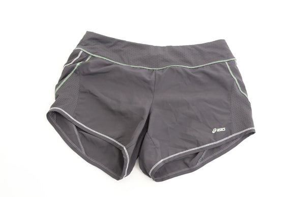 Asics grey super short shorts - S