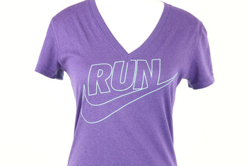 Nike Dri-Fit Purple & Blue Running Top | Size XS | Pre-Loved - 0