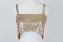 Unseen gold full beaded crop top - XS-1