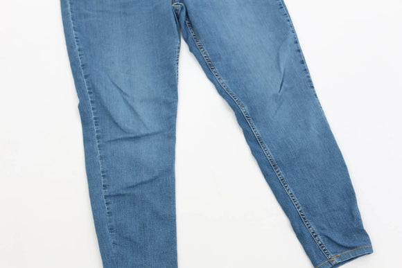 Levi's blue high rise super skinny - 32