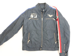 Soviet navy bomber jacket with red, white and blue details -XXL