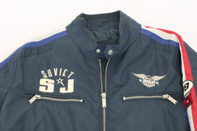 Soviet navy bomber jacket with red, white and blue details -XXL - 0