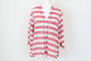 Old Khaki red and white stripe shirt - 12-1