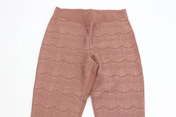 Dusty Pink Lace Tights – Size S | Brand new - 0