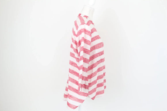 Old Khaki red and white stripe shirt - 12