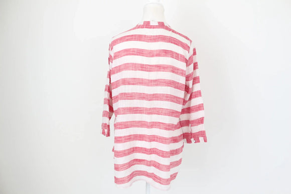 Old Khaki red and white stripe shirt - 12