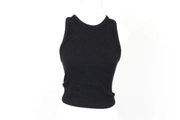 Black Ribbed Racerback Top – Size S | Thrift Finds