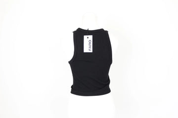 Black Ribbed Racerback Top – Size S | Thrift Finds - 0
