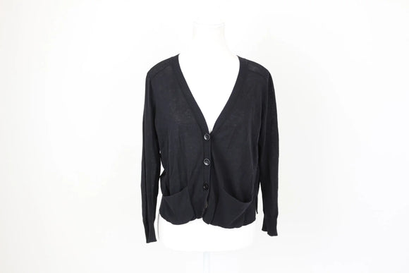 Country Road black 100% cotton cardigan - S