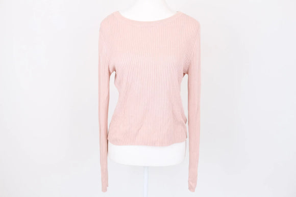 H&M baby pink pastel ribbed jersey - M