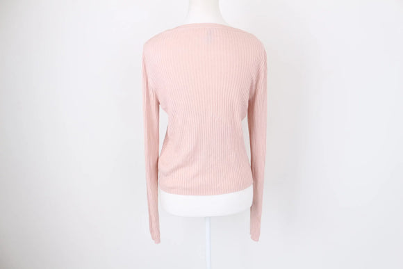 H&M baby pink pastel ribbed jersey - M