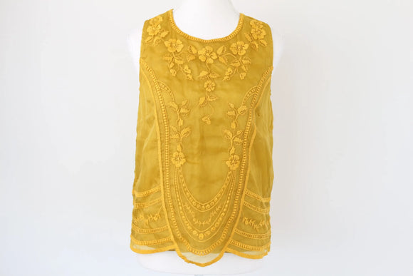 Poetry yellow embroidered blouse - 6
