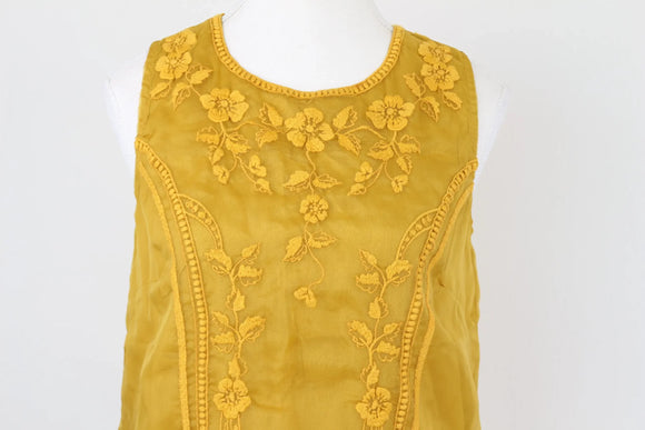 Poetry yellow embroidered blouse - 6