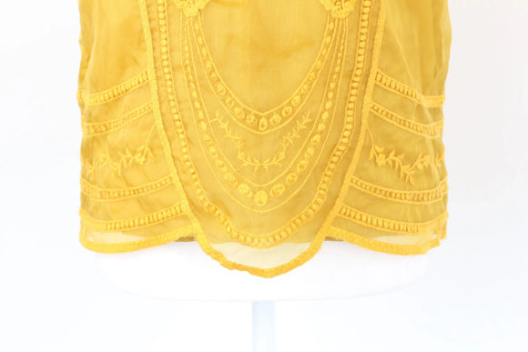 Poetry yellow embroidered blouse - 6