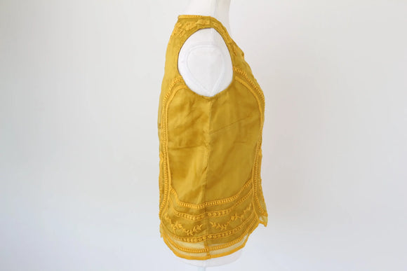Poetry yellow embroidered blouse - 6