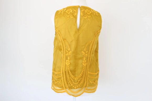 Poetry yellow embroidered blouse - 6