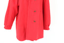 Vintage red blazer style coat with bronze buttons -12-3