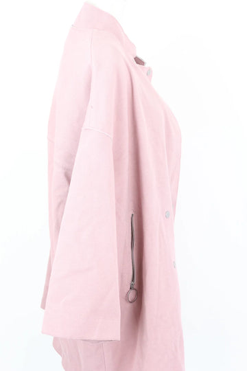 Baby Pink Button-Up Jacket – Size M | Brand new - 0