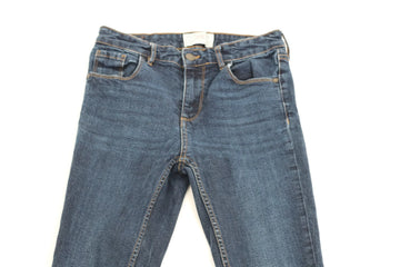 Dark Blue Denim Skinny Jeans – Size 6 | Thrift Finds - 0