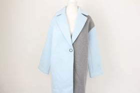 ONLY blue and grey knitted coat - S