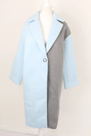 ONLY blue and grey knitted coat - S-2