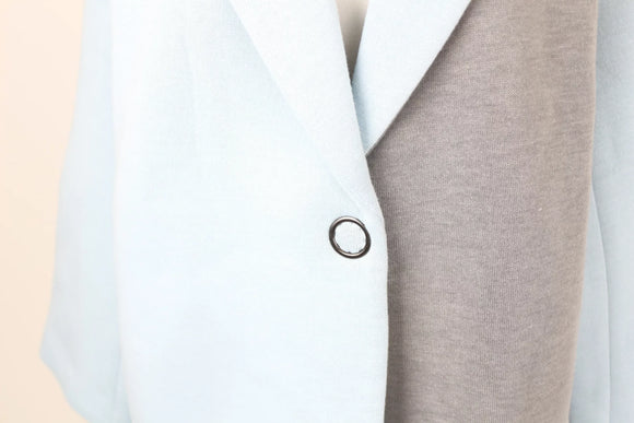 ONLY blue and grey knitted coat - S