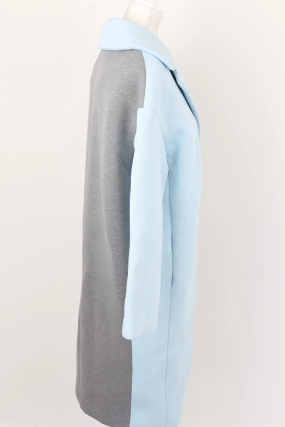ONLY blue and grey knitted coat - S