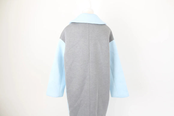 ONLY blue and grey knitted coat - S