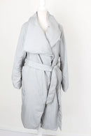Vero Moda light grey midi puffer jacket - L-2