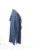 Vero Moda midnight blue genuine suede coat - M-3